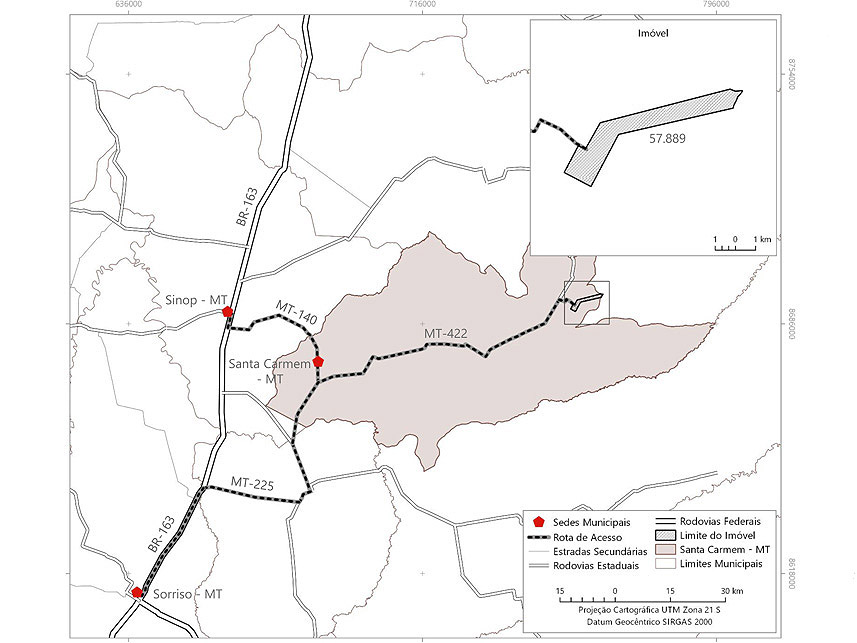 Imagem 7 do Leilão de Área Rural - Centro - Santa Carmem/MT