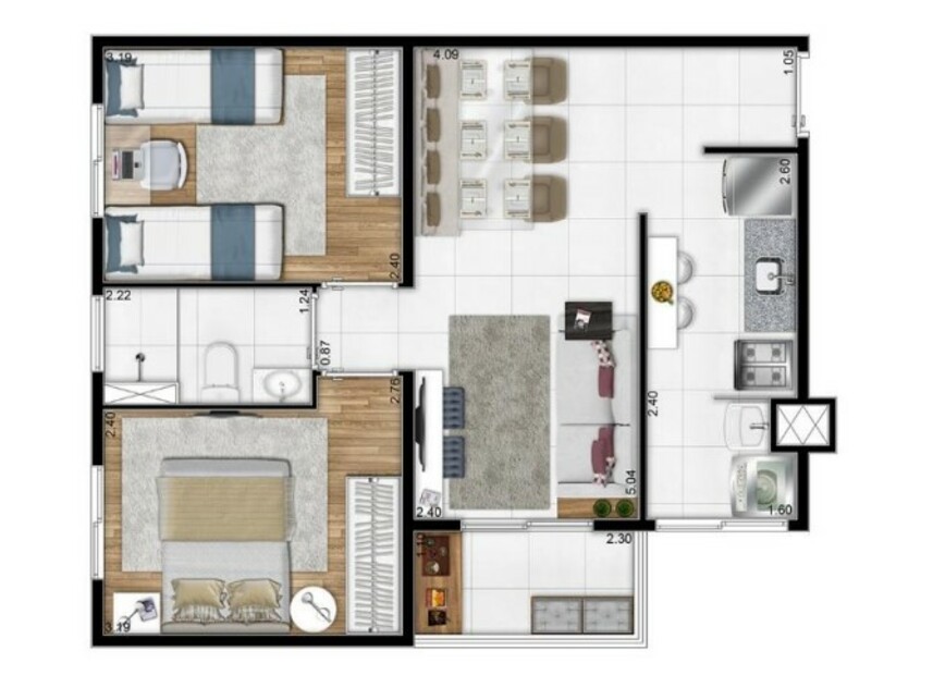 Imagem 3 do Leilão de Apartamento - Novo Osasco - Osasco/SP