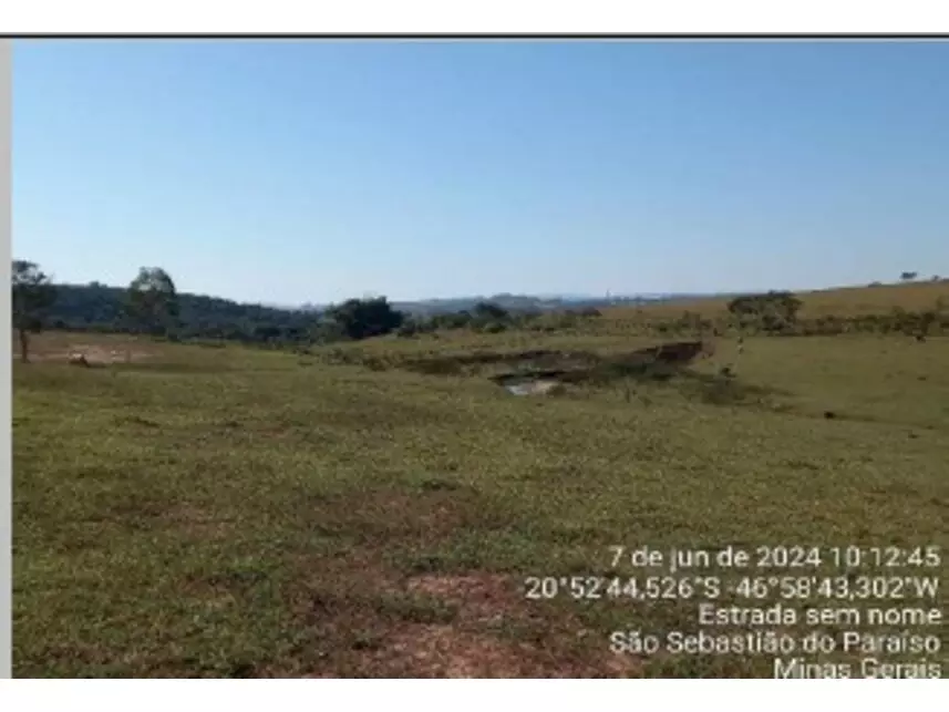 Leilão de Terreno - Zona Rural - São Sebastião do Paraíso/MG