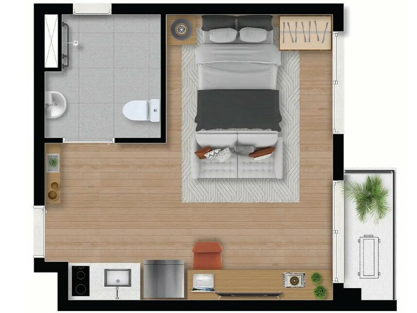 Imagem 21 do Leilão de Flat - Mirandópolis - São Paulo/SP