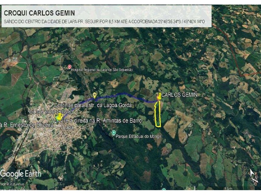 Imagem 2 do Leilão de Área Rural - Zona Rural - Lapa/PR