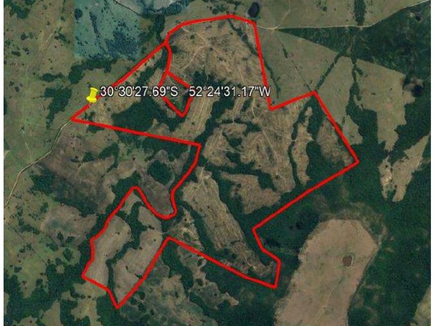 Imagem 1 do Leilão de Área Rural - Zona Rural - Encruzilhada do Sul/RS