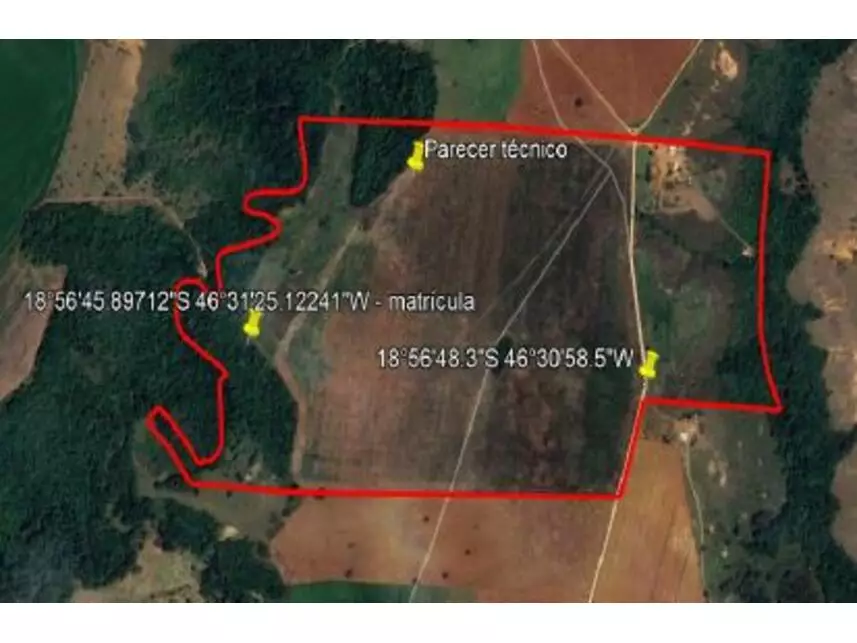 Área Rural à venda em leilão - leilão extrajudicial - Serra do Salitre MG - lance mínimo R$ 552.000