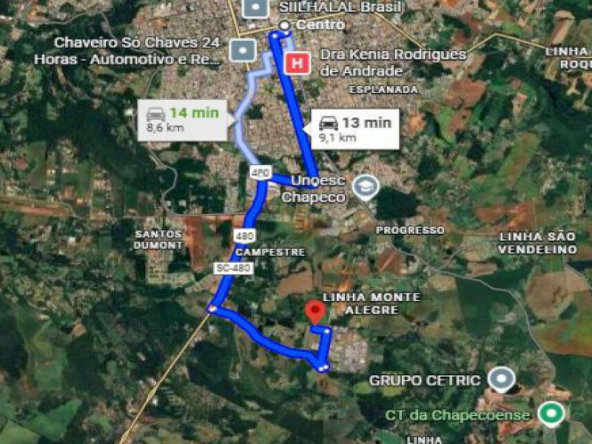 Imagem 4 do Leilão de Terreno - Industrial - Chapecó/SC