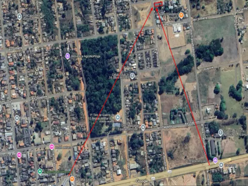 Leilão de Terreno Imóvel em Colorado do Oeste/RO - Lance Inicial R$ 200.354 - Extrajudicial