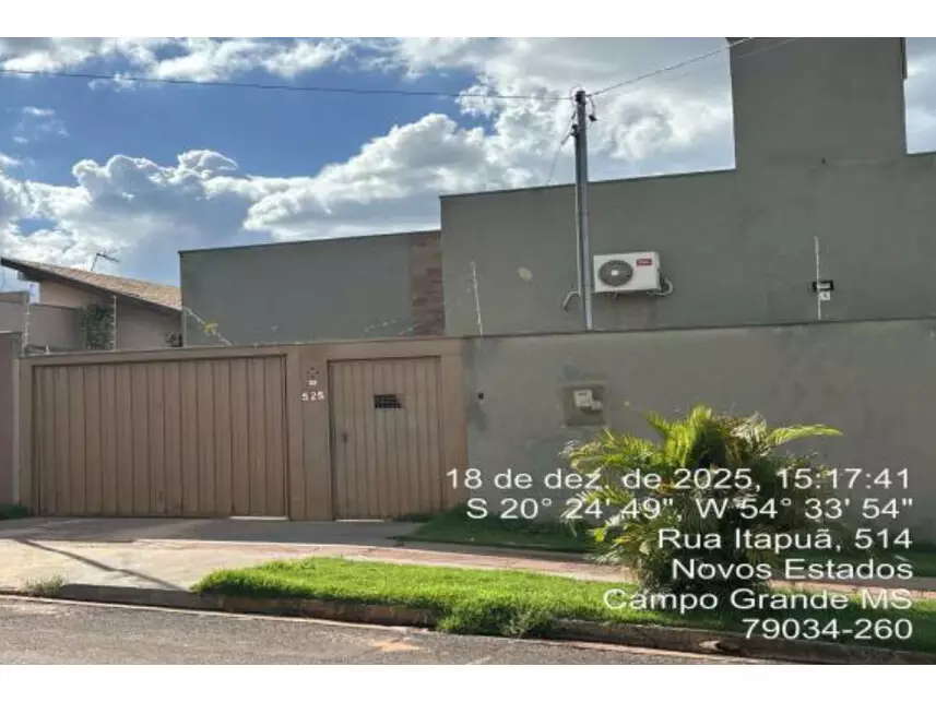 Leilão de Casa Imóvel em Campo Grande/MS - Lance Inicial R$ 197.256 - Extrajudicial