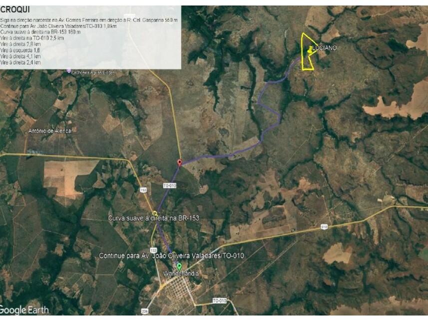Imagem do Leilão de Chácara - Zona Rural - Darcinópolis/TO