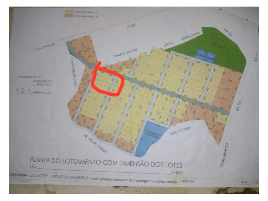 Imagem 5 do Leilão de Terreno - Loteamento Industrial Divaldo Dantas - Itaporanga/PB