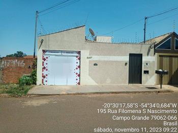 Casa em leilão - Rua Filomena Segundo Nascimento, 5457 - Campo Grande/MS - Banco Santander Brasil S/A | Z31766LOTE063