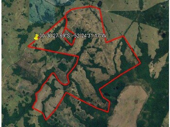 Área Rural em leilão - Estrada Vicinal, s/n° - Encruzilhada do Sul/RS - Banco Bradesco S/A | Z33707