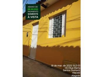 Casa em leilão - Rod Br 104, 07 - Rio Largo/AL - Banco Santander Brasil S/A | Z34760